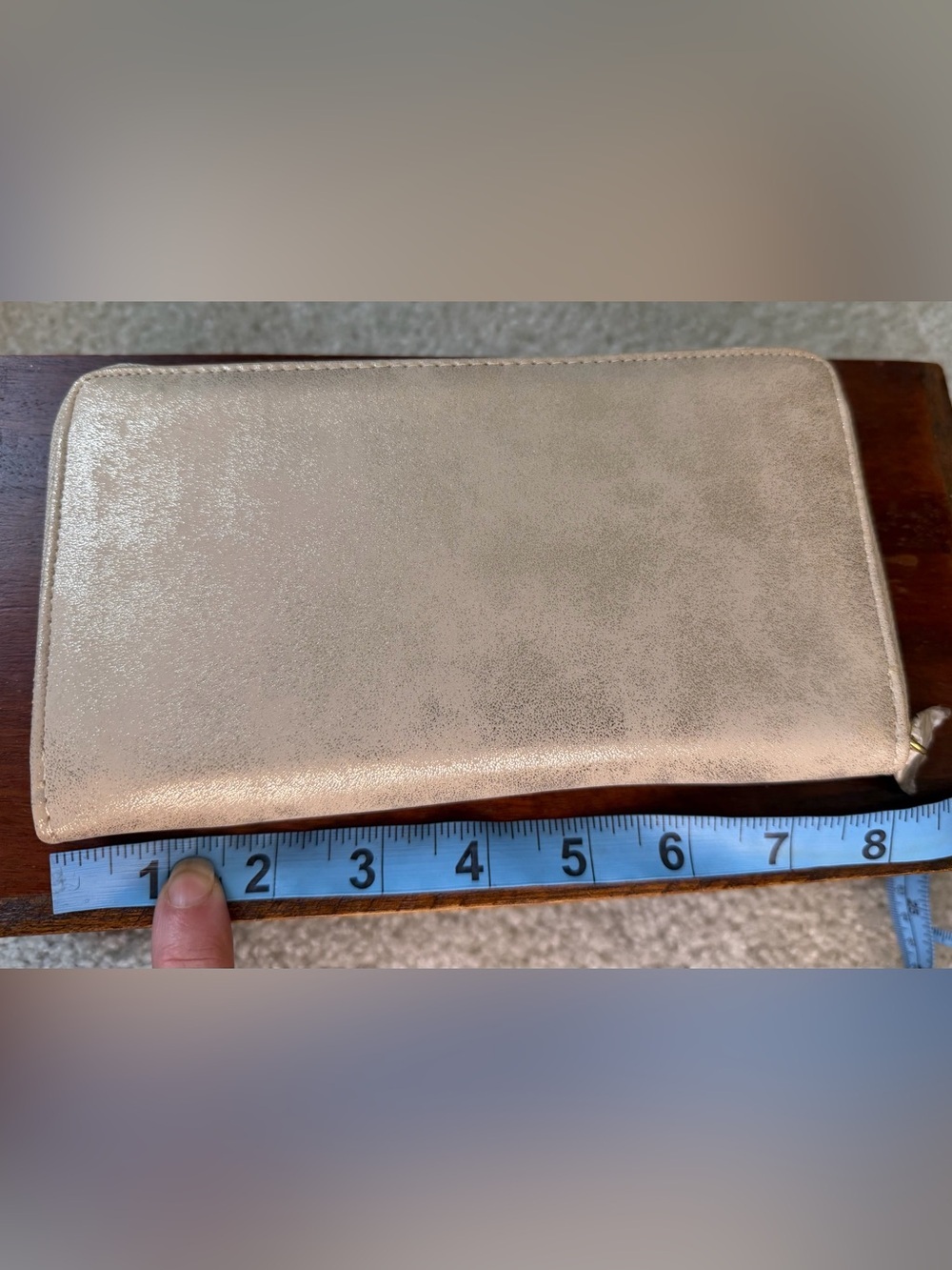 Shimmery Metallic Silver Wallet - Picture 7 of 7